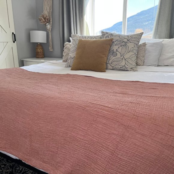 Blanket - Mussola Flow Blanket (Terracotta) - Picture 3 of 9